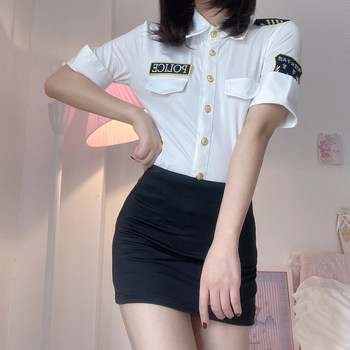 ຄົນດັງທາງອິນເຕີເນັດ sexy captain stewardess ນຸ່ງຊຸດຄວາມປາດຖະຫນາອັນບໍລິສຸດສະມໍ cross-dressing policewoman cos suitemotion-playing women