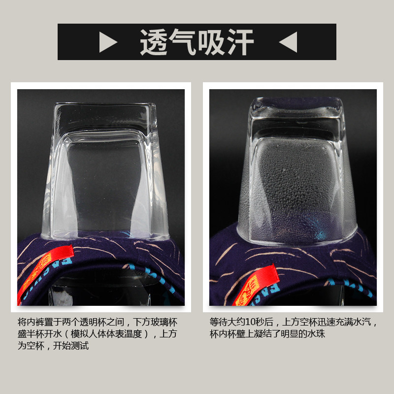 浪莎男士纯棉平角裤宽松四角短裤 浪莎闻浪男平角内裤