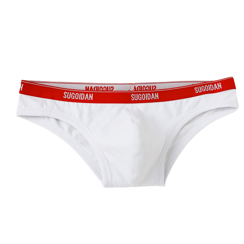 2条装男士三角内裤棉低腰性感窄边比基尼U凸舒适紧身纯色底裤包邮,淘宝优惠券,粉丝福利购,淘宝优惠卷