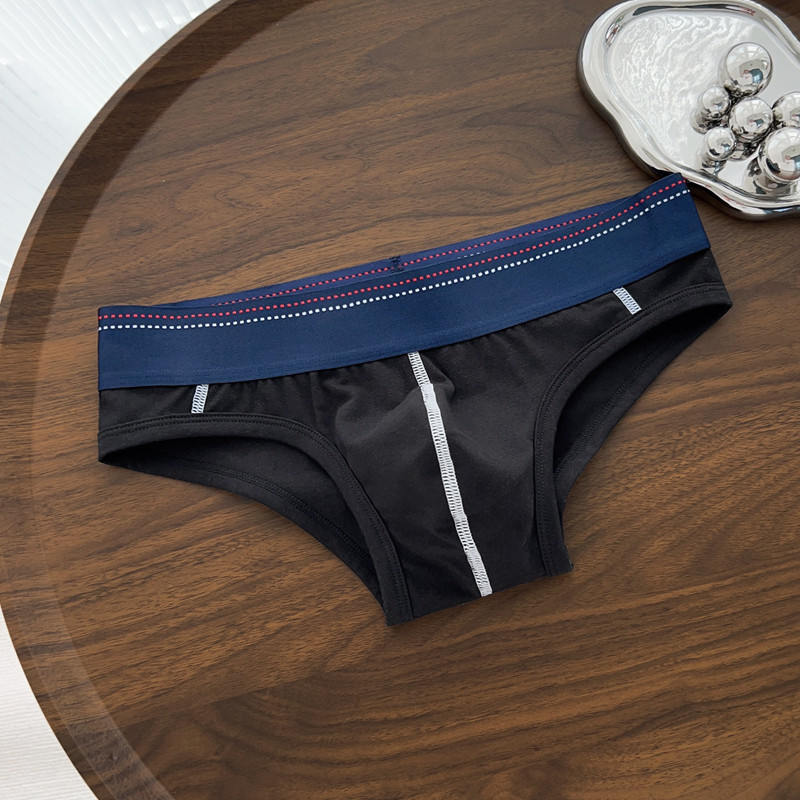 2条装男士内裤三角裤纯棉低腰性感比基尼宽边U凸舒适纯色透气包邮,淘宝优惠券,粉丝福利购,淘宝优惠卷