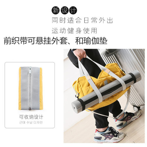 可斜挎短途旅行包大容量便携防水可套拉杆箱的男女出差折叠行李包 - 图2