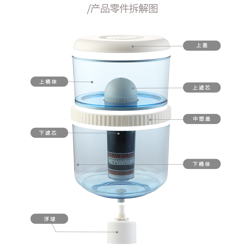 饮水机过滤桶净水桶家用直饮厨房净化器纯净过滤器可加自来水-图1