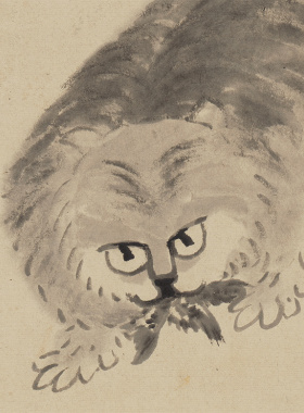 清四僧八大山人朱耷猫国画复制画