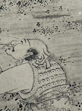 清四僧石涛五百罗汉图四条屏宣纸复制画原作版画佛画人物装饰画