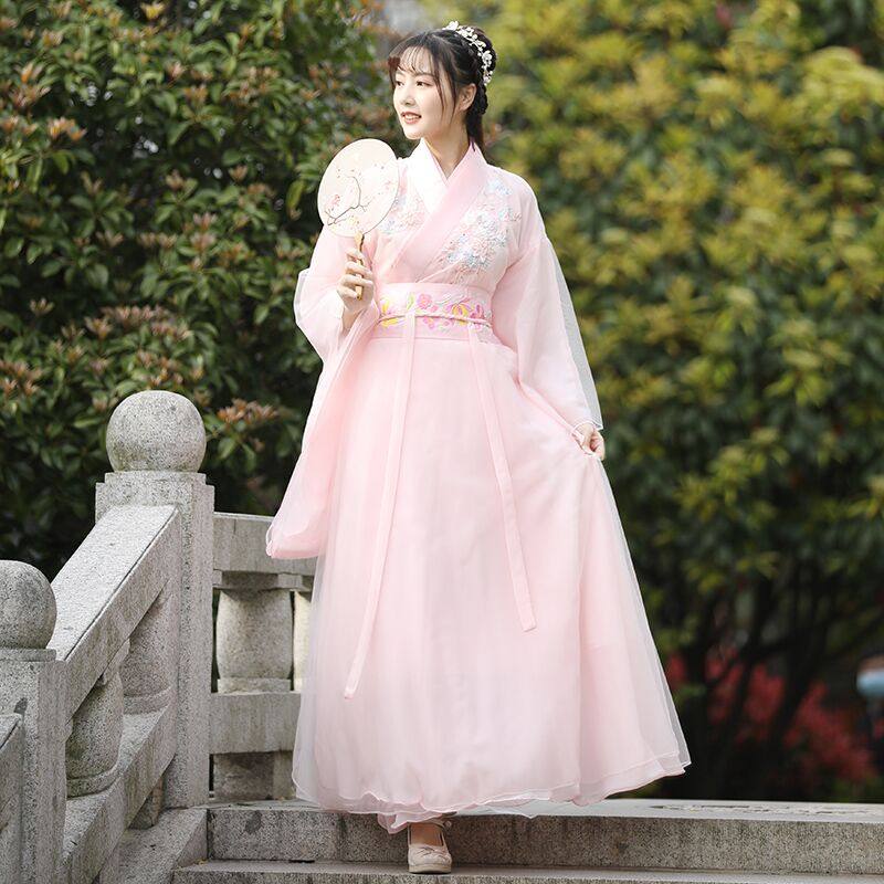 女中国风魏晋风仙气古风古典舞汉服 爱上舞民族服装/舞台装