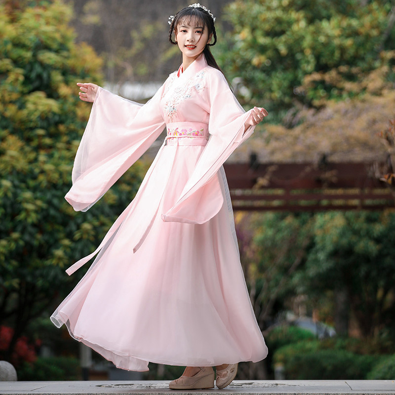 女中国风魏晋风仙气古风古典舞汉服 爱上舞民族服装/舞台装