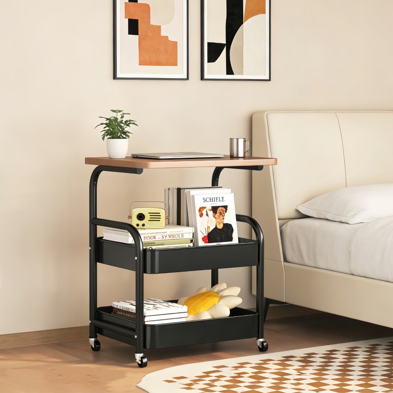 可移动小推车置物架床头柜沙发边几茶几家用客厅零食收纳小推车,淘宝优惠券,粉丝福利购,淘宝优惠卷