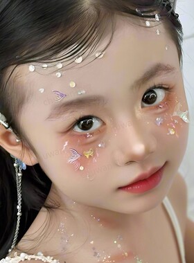 脸上贴饰品眼部化妆亮片贴片