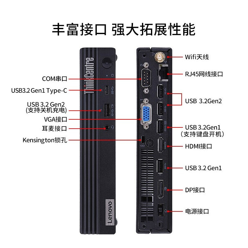 联想迷你小机箱ThinkCentre M730Q M760Q/M70Q/M930Q i3 i5 i7 商 - 图2