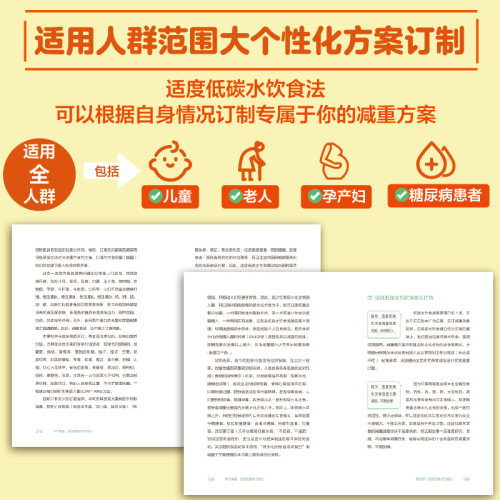 科学减重适度低碳水饮食法不饿肚子不节食临床实用科学减重饮食法健康减重易瘦体质饮食习惯培养减重饮食营养搭配低碳饮食-图1