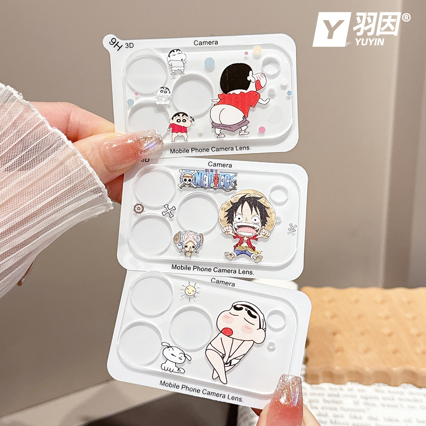 一体全包适用苹果17透明镜头膜17Promax卡通AR增透膜iPhoneAir/16/15/14/13pro摄像头保护膜16plus钢化防摔膜 - 图3