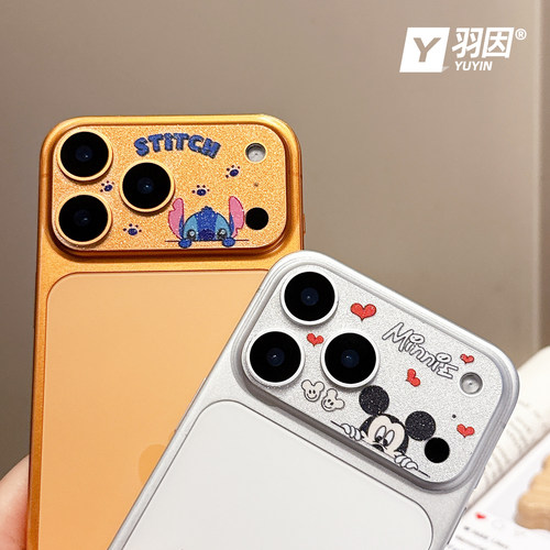镂空镜头膜适用苹果17ProMax磨砂卡通镜头膜iPhone17Pro镜头9D底座17Pro后置摄像头膜17promax超薄彩膜不顶壳 - 图2