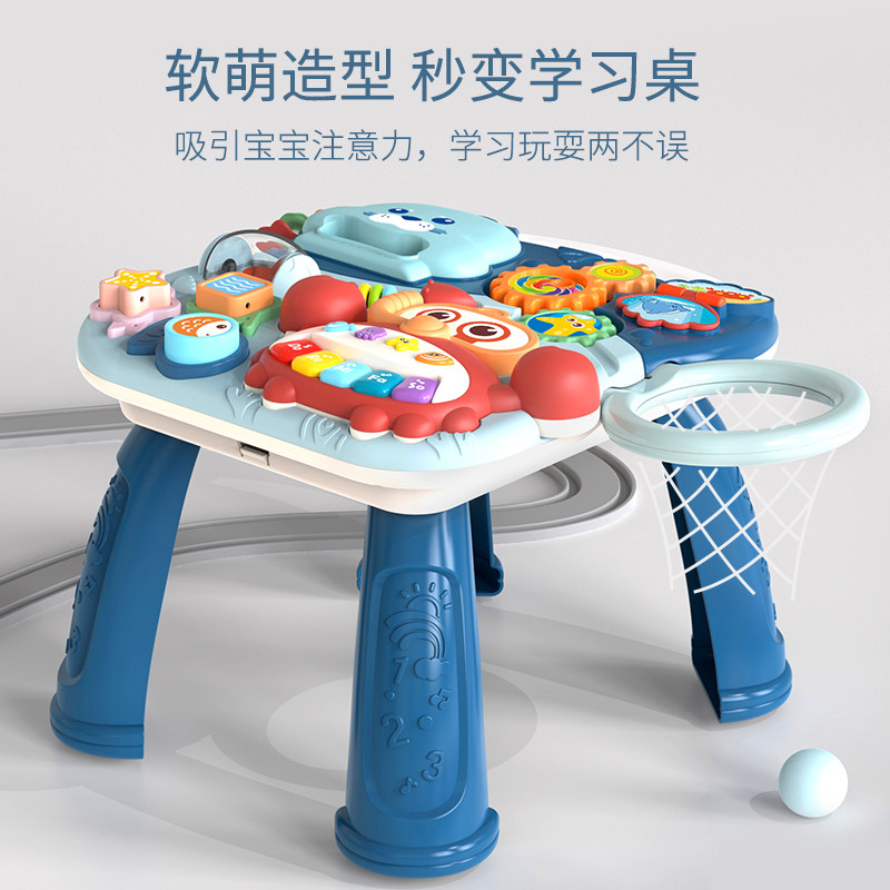 宝宝助二合一走路两用推乐学步车 宝贝一百玩具手推学步玩具
