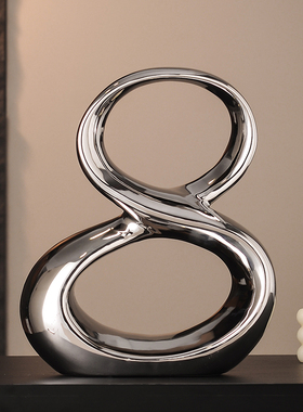 轻奢高级电镀艺术陶瓷摆件装饰品