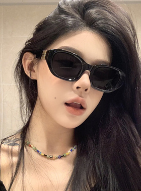 韩版高级感黑色偏光墨镜男女