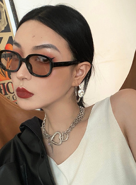 墨镜欧美ins复古风茶色太阳镜