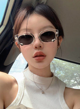 设计感小众凹造型y2k辣妹太阳镜