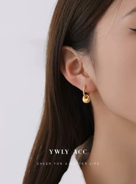 百搭复古小众时尚简约祖母绿锆石项链高级感锁骨链轻奢感沙金耳环