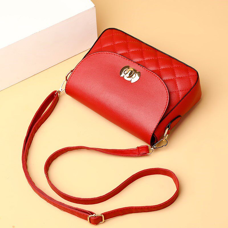 2026新款菱格小包包女迷你手机包韩版休闲百搭单肩斜挎横款小方包