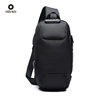 Ozuko business travel multifunctional chest bag sports and casual crossbody bag waterproof large capacity men's shoulder bag