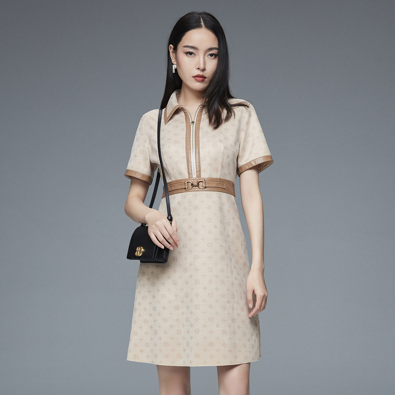 芭蒂娜女新款设计感时尚洋气连衣裙 芭蒂娜服饰连衣裙