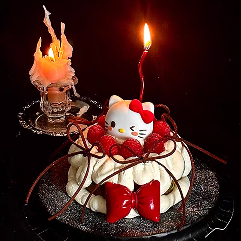 2026网红圣诞节凯蒂猫KT猫红色丝带蝴蝶结装扮hellokitty蛋糕装饰,淘宝优惠券,粉丝福利购,淘宝优惠卷