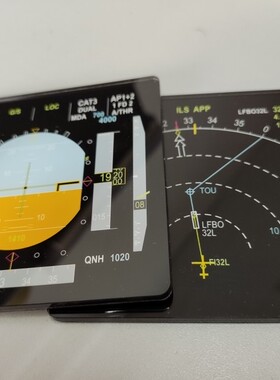 冰箱贴空客A320模拟飞行飞机模型