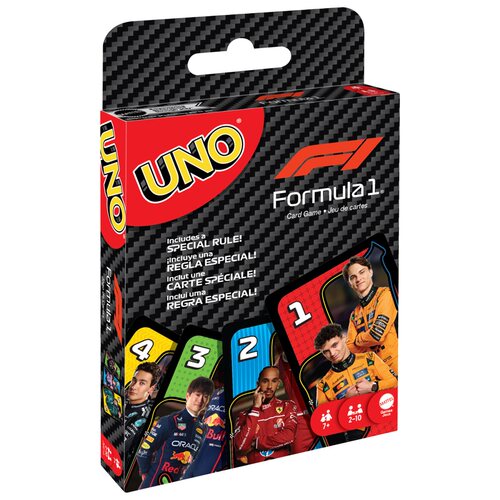 【新品上市】UNO F1赛车系列纸牌优诺卡牌多人桌游聚会游戏扑克牌 - 图0