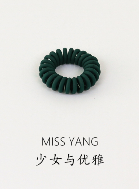电话线发圈磨砂森女系细款头绳