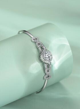 高碳钻编织网女款单钻手链