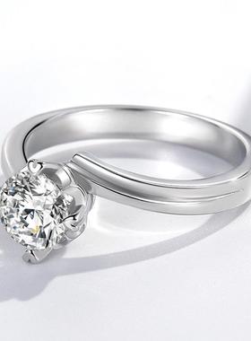 JZ293六爪一克拉仿真钻戒