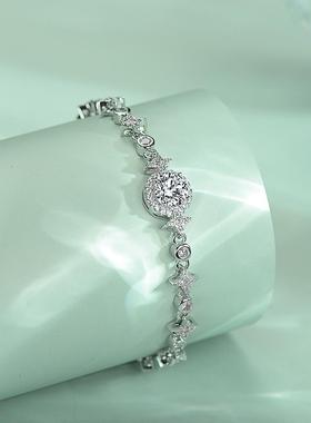 YJZ126纯银925镀白金钻女戒