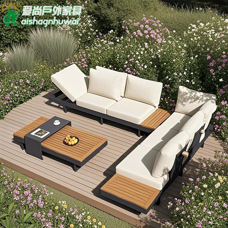 露台庭院桌椅室外酒店别墅全铝合金防水防晒阳台高端户外休闲沙发,淘宝优惠券,粉丝福利购,淘宝优惠卷