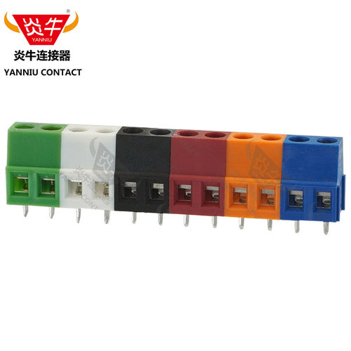 镀金5.08mm炎牛连接器凤凰PCB接线端子YN500/DG/KF128/L/MKDS1.5 - 图3