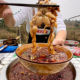 Spicy fish and frog hot pot base