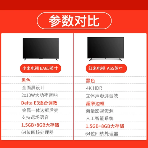 Xiaomi TV ea65 -iNch Metal Fullcry Extran Intellent Wi -Fi Tablet TV EA Pro55/75