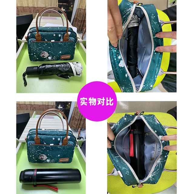 Fashionable Oxford cloth magnetic buckle solid color mother bag