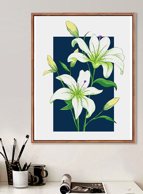 diy数字油画郁金香向日葵花卉高级感手工填色装饰肌理油彩画新款