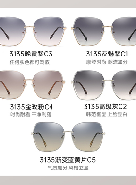高级感防晒遮阳极光渐变墨镜