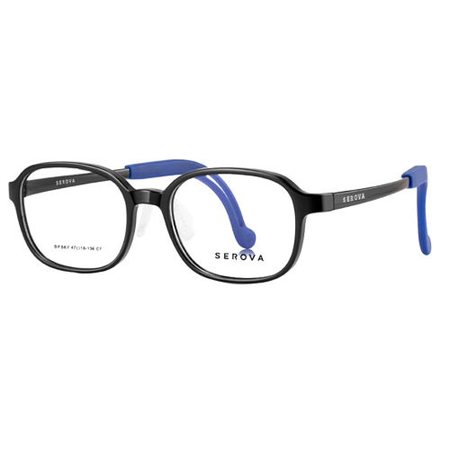 施洛华儿童青少年近视眼镜框男女超轻TR90透明框远弱视配镜SF587S - 图3