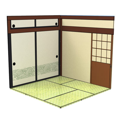 手办pvc背景板1 12gsc粘土人ob11figma和室dollhouse场景拍照cm 虎窝淘