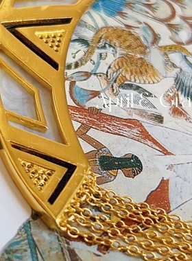 四月的格蕾丝欧美款thousands yr多层精工尼罗黑白镀金项链