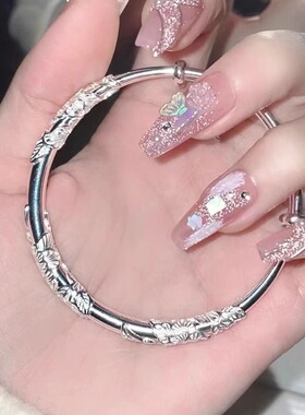 繁花似锦2026新款手镯女实心小众高级感女友情人节生日礼物