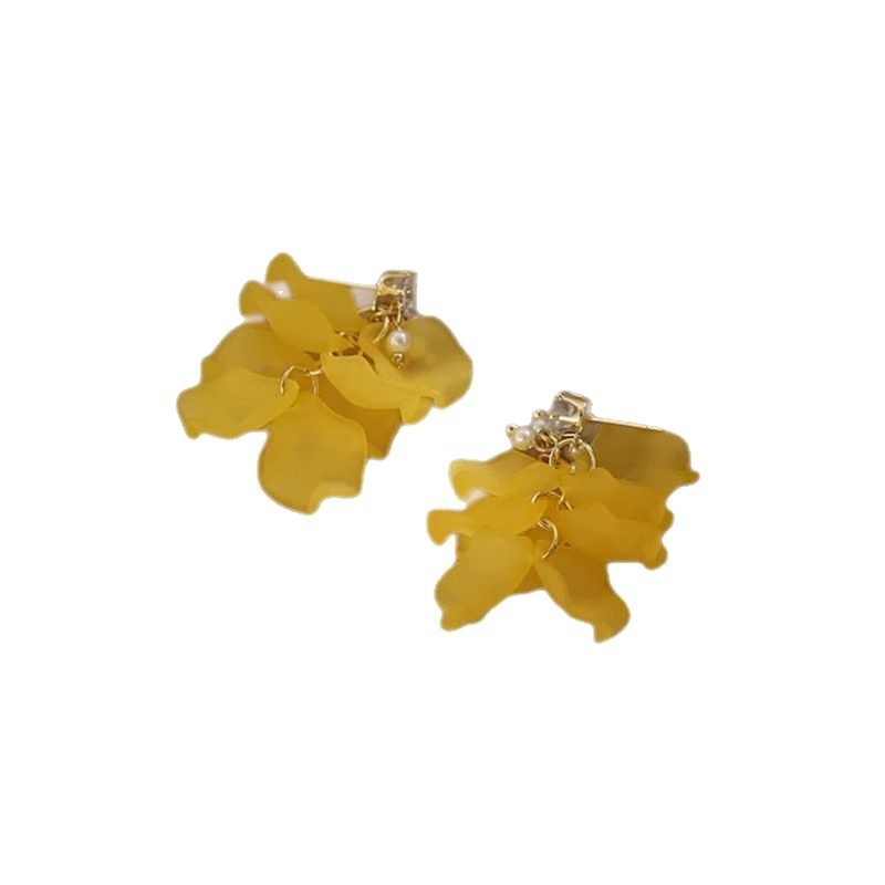 气质磨砂花瓣珍珠超闪锆石耳钉法式复古轻奢高级感时髦大气耳饰女,淘宝优惠券,粉丝福利购,淘宝优惠卷