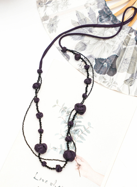 香云纱真丝纽扣结挂坠