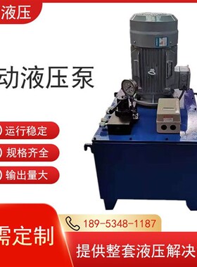 新款超高压电动泵双回路定制液压油泵泵站手动换向阀小型220V现货