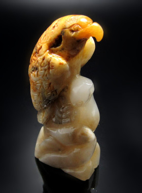 小摆件新疆和田玉送证书