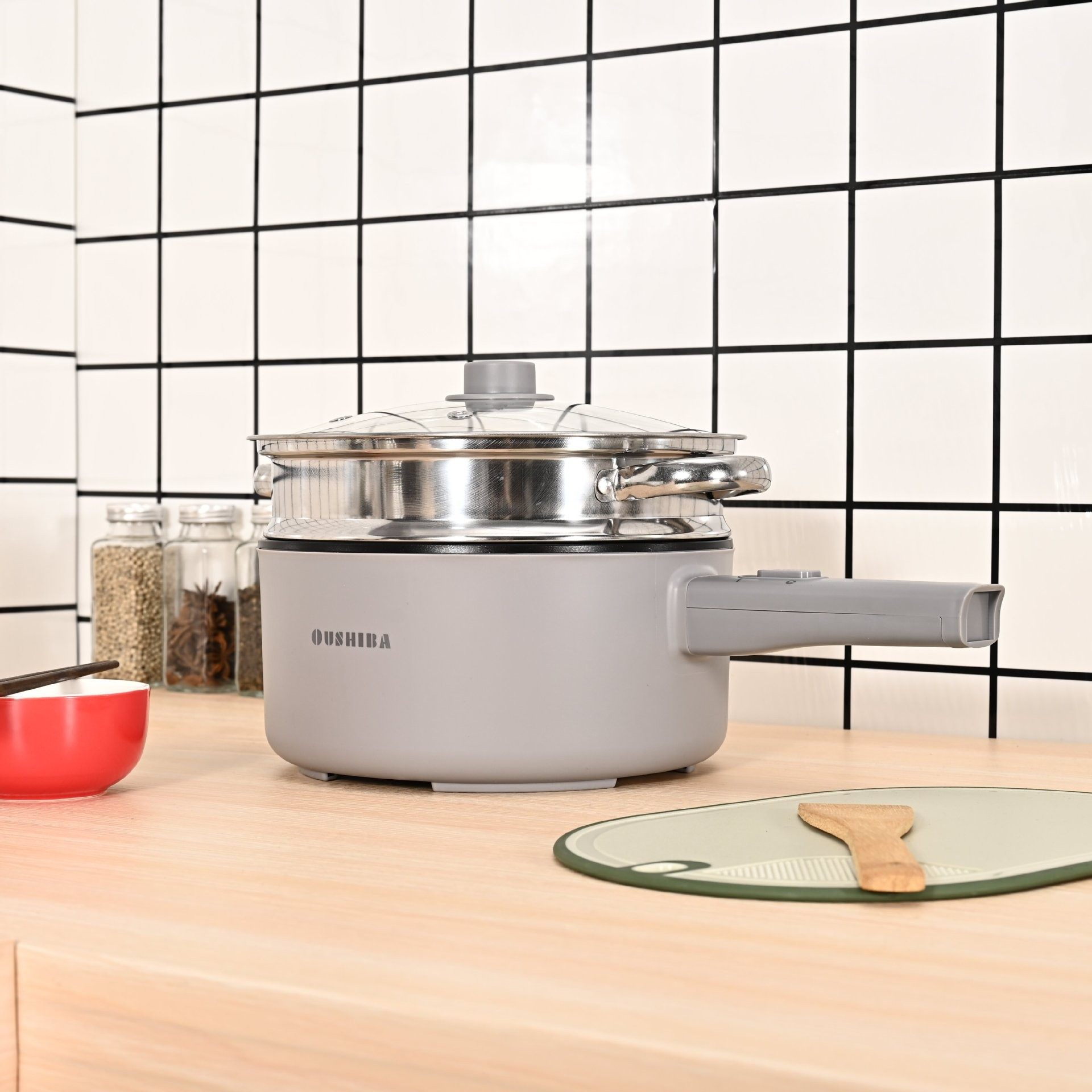 欧之宝车载电炒锅24伏货车3.5L大容量车载炖煮锅货车炒菜锅带蒸,淘宝优惠券,粉丝福利购,淘宝优惠卷