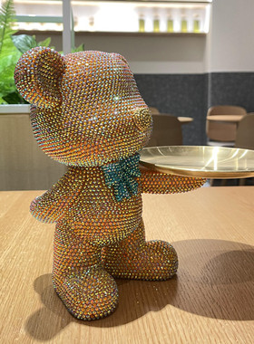 diy暴力熊收纳托盘摆件玄关