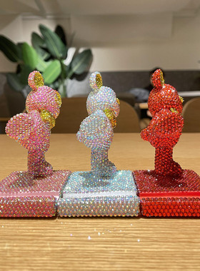 贴钻DIY桌面手机支架卡通小熊